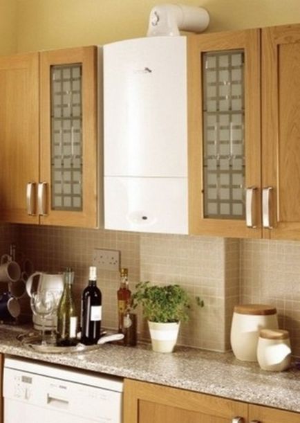 Ідеї ​​дизайну кухні з газовою колонкою - фото інтер'єрів