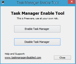 Hogyan rögzíti a hibát a Windows 8 „Task Manager A rendszergazda letiltotta”