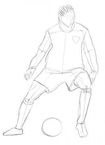 Cum de a atrage un jucător de fotbal în creion pas cu pas pentru începători - cum să atragă jucători de fotbal