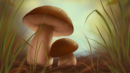 Cum de a desena o ciupercă în Adobe Photoshop
