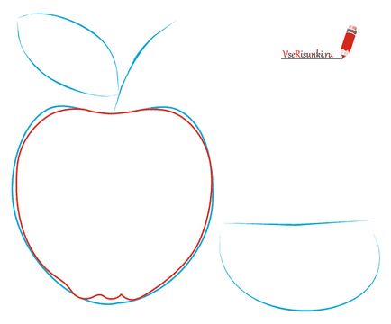 Cum de a desena un măr în creion pas cu pas