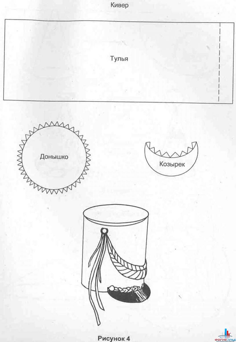 Як зробити гусарську капелюх 1