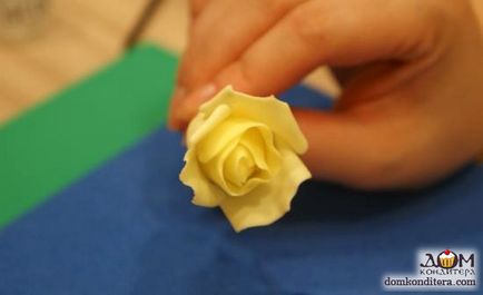 Cum se face un trandafir din masticul de zahăr