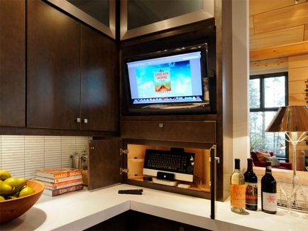 Cum să alegi un televizor în bucătărie de pe perete