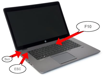 Cum să intrați în BIOS pe un laptop HP
