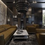 Brown în interiorul camerei de zi nobil și design de cameră de lux (50 pics)