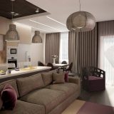 Brown în interiorul camerei de zi nobil și design de cameră de lux (50 pics)