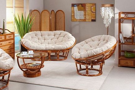 Rattan scaun papasan