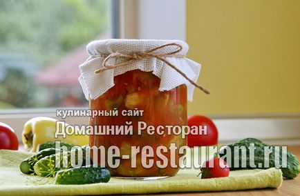 Lecho de castraveți pentru rețeta de iarnă cu un restaurant cu fotografie la domiciliu