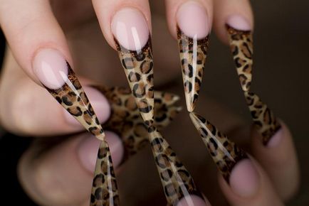 Leopard manikűr, köröm design