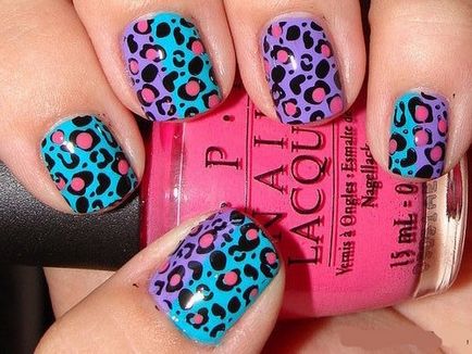 Леопардовий манікюр, дизайн нігтів