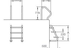 Scara pentru piscină cu mâinile noastre face o construcție sigură