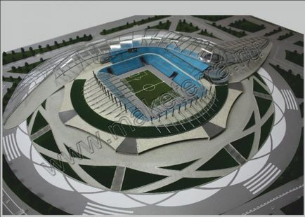 Mock-up-ul stadionului de fotbal de către sine - wo rmd