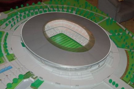 Mock-up-ul stadionului de fotbal de către sine - wo rmd