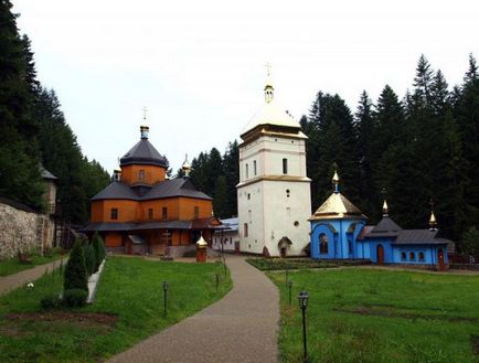 Manyavsky remeteség és vízesés (Ivano-Frankivsk-Manyava - látványosságok, mit kell látni,