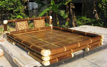 Mobilierul din bambus este durabil, durabil, ecologic (acest material exotic) Mobilierul din bambus este durabil, durabil, ecologic
