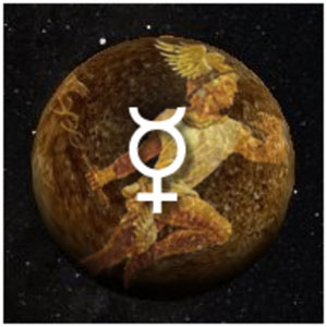 A Merkúr bolygó az asztrológiában közvetítő, felelős kapcsolatok kialakítására és kapcsolatok