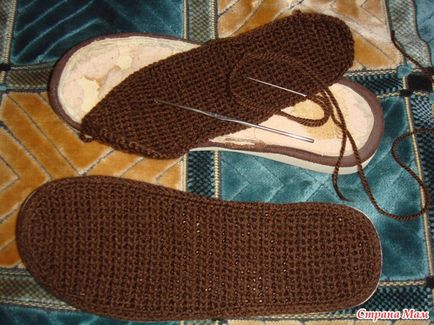 Mk re-fabricarea de papuci vechi - tricotat - mame țară
