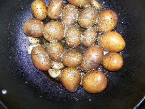 Cartofi tineri în bucătăria italiană exemplară
