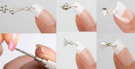 Nail piercing - fülbevaló körmök