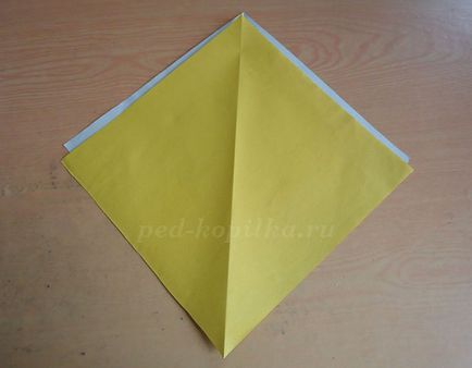 Origami pasăre de hârtie pentru copii 7-8-9 ani, pas cu pas cu o fotografie