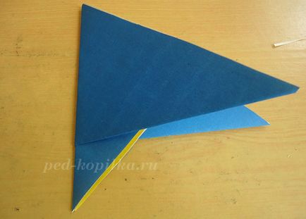 Origami pasăre de hârtie pentru copii 7-8-9 ani, pas cu pas cu o fotografie