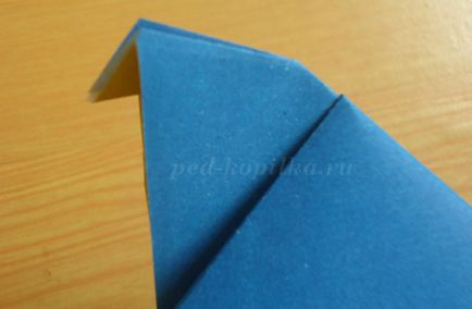 Origami pasăre de hârtie pentru copii 7-8-9 ani, pas cu pas cu o fotografie