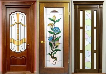 Caracteristicile decorului de sticlă pe exemplul tipurilor de uși de interior, tehnologie, oaspete de securitate
