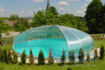 Pavilion rund pentru piscina - vânzarea și instalarea într-un magazin online cu livrare gratuită la Moscova