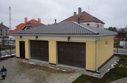 Állítsa le a tető a garázs (blokk) Kapcsolja ki a garázs tetején