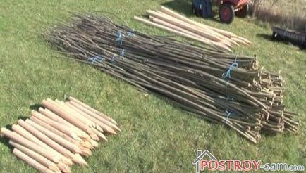 Wicker bower cu mâinile lor pentru a da răchită din crengi, răchită, wattle, instrucțiuni video, fotografie și