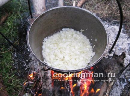 Pilaf din toaletă - gătit pentru bărbați