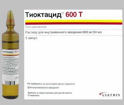 Preparare tioktatsid bv 600 instrucțiuni de utilizare, recenzii, compoziție și descriere
