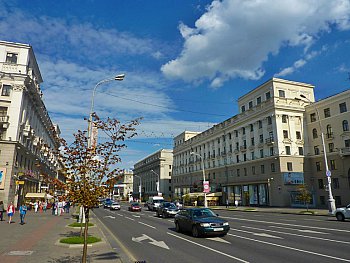 Prospect de Independență din Minsk harta, descriere, istorie