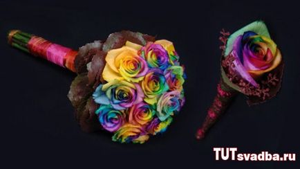 Rainbow trandafiri - o idee pentru o nunta - portal de nunta aici nunta