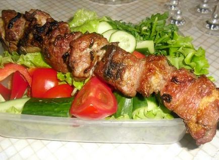 Reteta shish kebab din armean din carne de porc