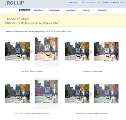 Rollip - vintage polaroid és alkalmazásához az állóképek