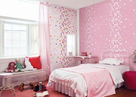 Pink tapéta a belső képek, amelyek alkalmasak, és a háttér színkombinációk, fehér-rózsaszín egy szoba (rózsaszín) Pink tapéta a belső képek, amelyek alkalmasak, és a háttér színkombinációk, fehér és rózsaszín szobában