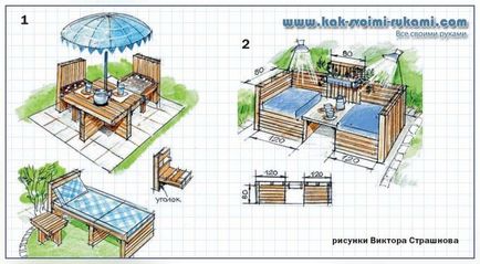 Садові меблі з підручних засобів своїми руками (фото креслення), своїми руками - як зробити самому