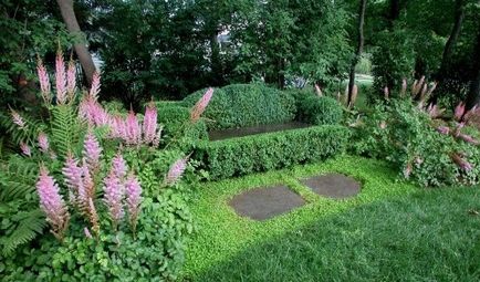 Bancă de grădină cu design neobișnuit - decor original de grădină