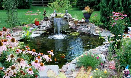 Садові фонтани для саду і дачі - типи і фото