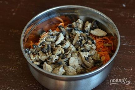 Koreai sárgarépa saláta csirkével - lépésről lépésre recept fotók a (csirke) Koreai sárgarépa saláta csirkével - lépésről lépésre recept fotók