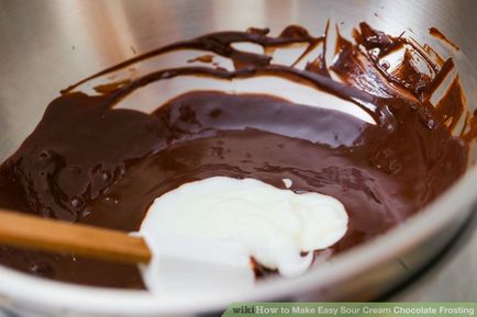 Csokoládé jegesedés torta csokoládé krémmel
