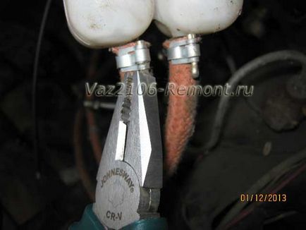 Demontarea și instalarea rezervorului de lichid de frână, repararea VAZ 2106