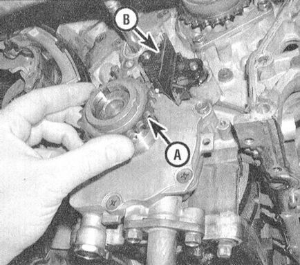 Зняття ланцюга і зірочок приводу грм двигуна dohc в nissan maxima