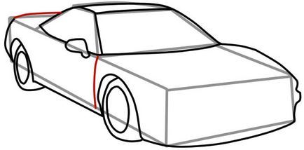Masina sport în etape - cum să desenezi în mașină mașini de desen auto sport