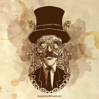 Steampunk vectori, fotografii și fișiere psd, descărcați