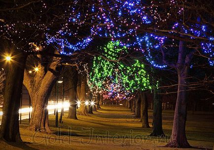 LED ghirlande pentru pomi - fotografie, video, descriere