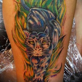 Panther sensul tatuajului - sensul simbolului pentru fete și băieți