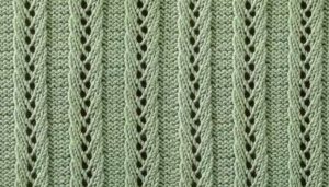 Tehnica de tricotat un spikelet asiatic